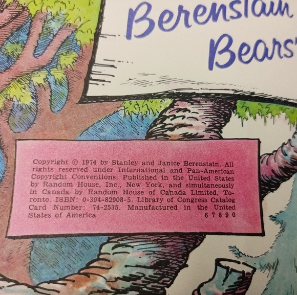 The Berenstain Bears "New Baby" 1974 Vintage Book - Picture 6 of 6